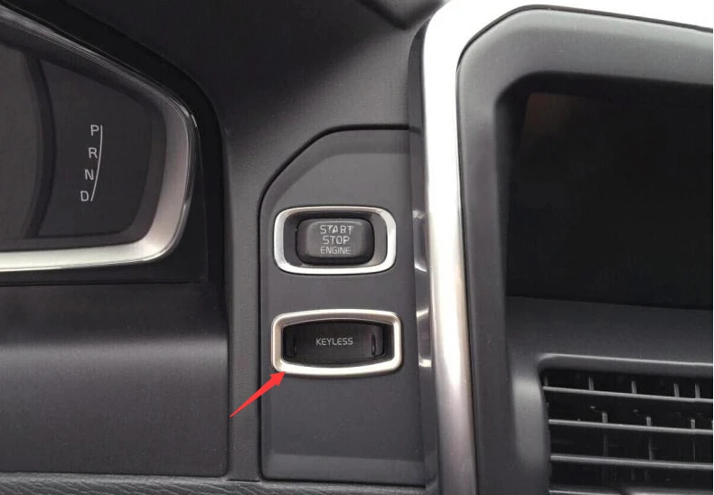 

For Volvo XC60 2014 2015 2016 Stainless Steel Ignition Key Hole Decoration Cover Trim 1 Pcs