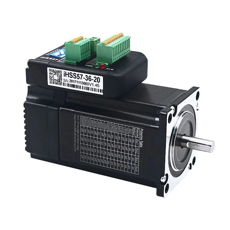 

Integrated 57 closed-loop stepper servo motor driver 2Nm high torque hybrid servo belt encoder 36V