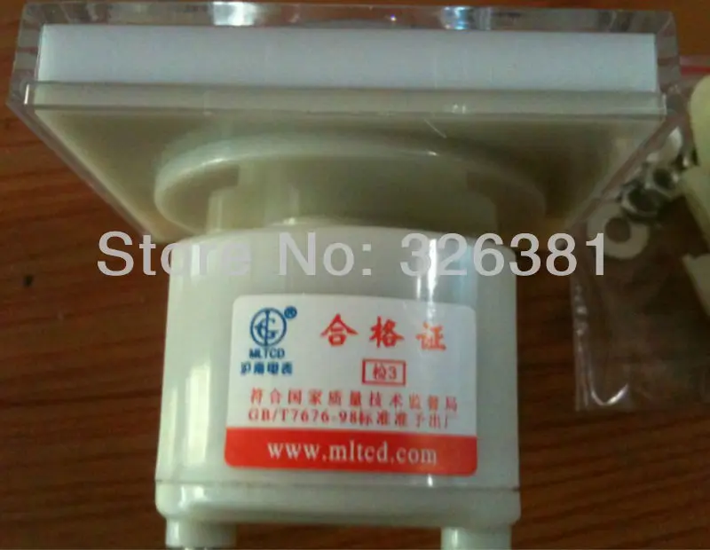 

85L17 AC 0-50A Rectangle Analog Panel Ammeter Gauge /Current measuring instrument ammeter