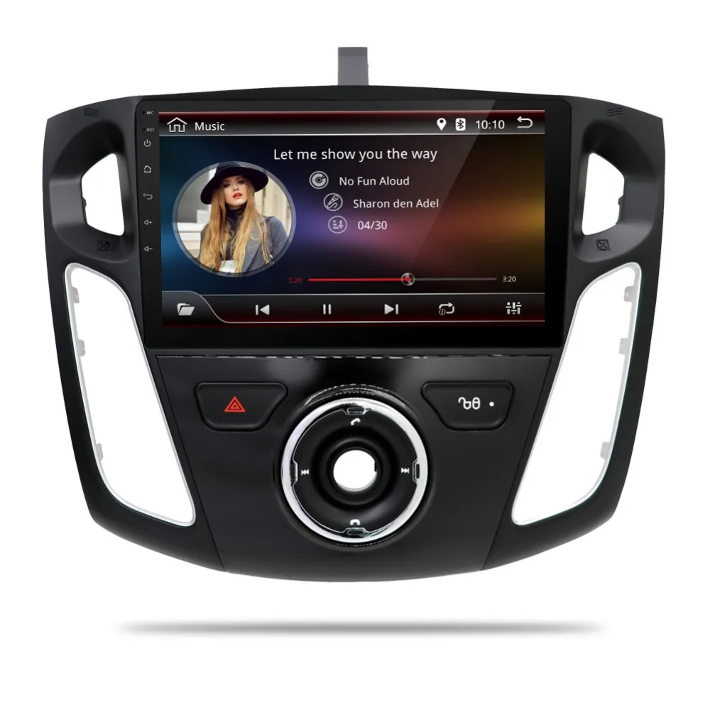 Cheap Quad core 2 din Android Car DVD GPS for Ford Focus 3 2012 with Bluetooth Radio RDS Wifi 3G host External Mic Free 8GB Map Card 1