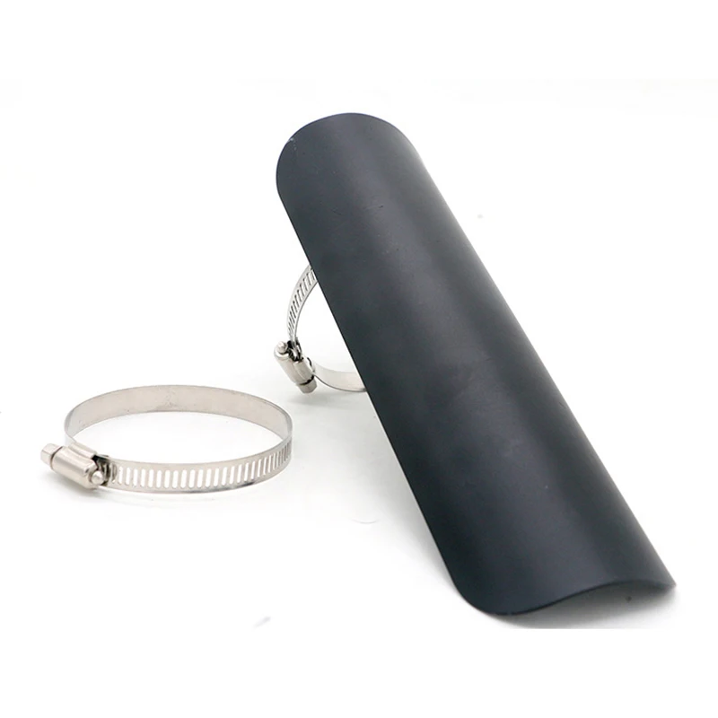 

Exhaust Pipe Shield Heat Clamp Protector Accessories 7/8" 3/4" Black Universal