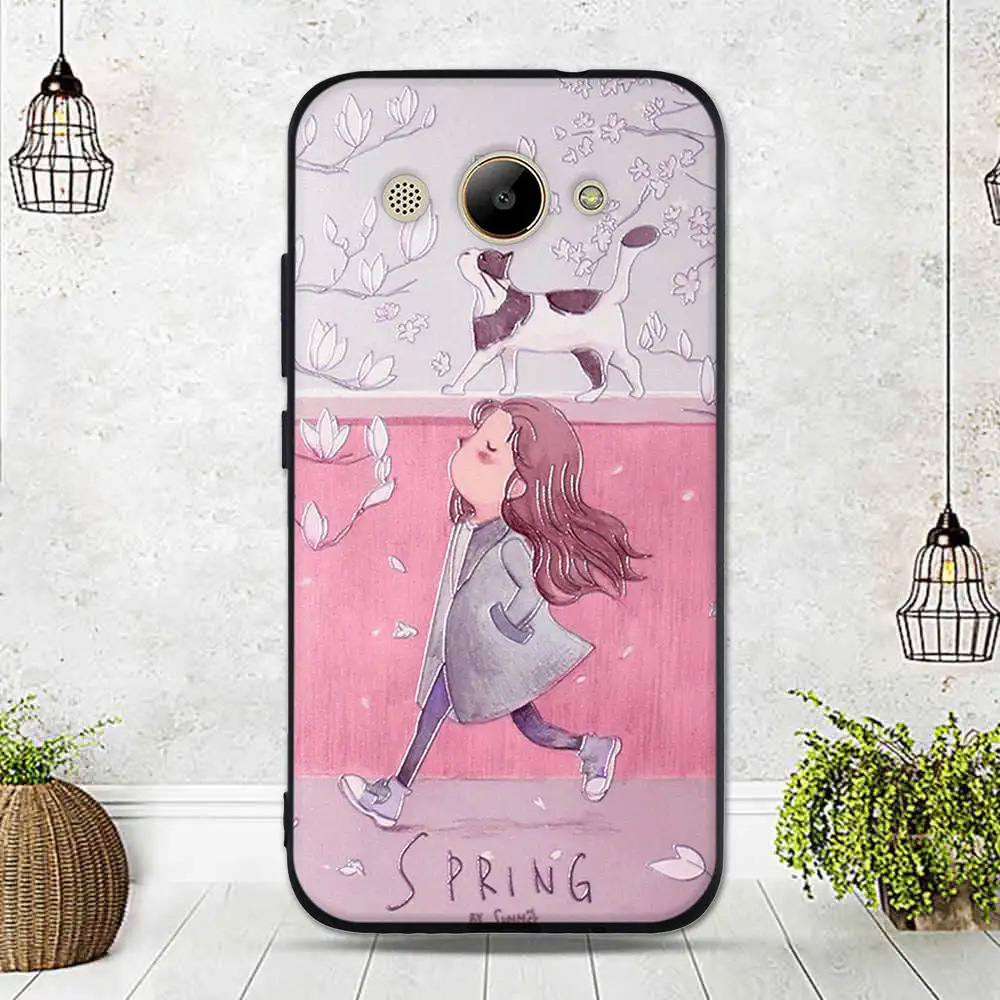 Для Funda Huawei Y3 2017 чехол CRO L22 L02 черные чехлы для телефонов Capa Y5 Lite Силиконовые задняя