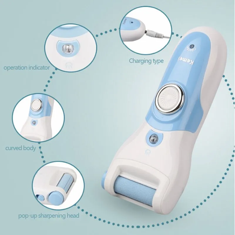 

Kemei KM-2503 Electric grinding foot device Electric Rechargeable Foot File Feet Dead Skin Remover Care Pedicure Tools Exfoliat