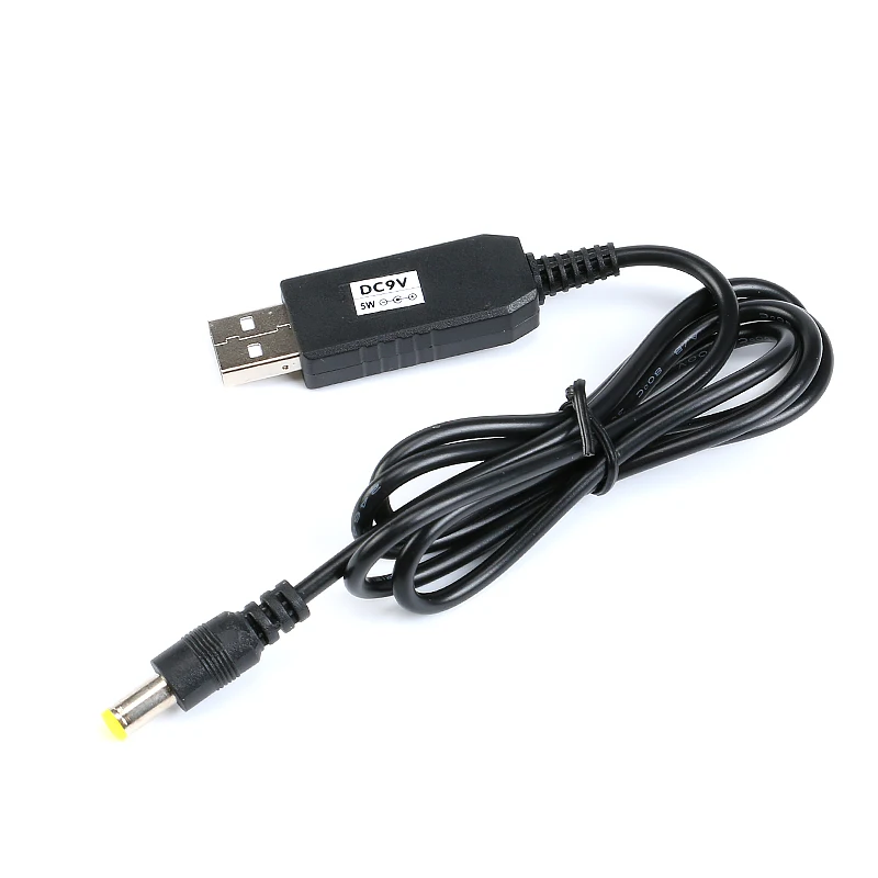 USB DC 5V to DC 9V Step up Cable 5.5x2.1 mm Male Step up Converter For Router