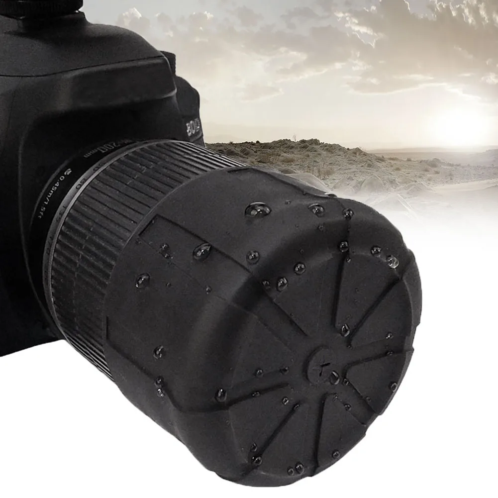 

Universal Travel Lens Protection Waterproof Anti-Dust Fallproof SLR Camera Silicone Protector Lens Cover DSLR Trip Protector