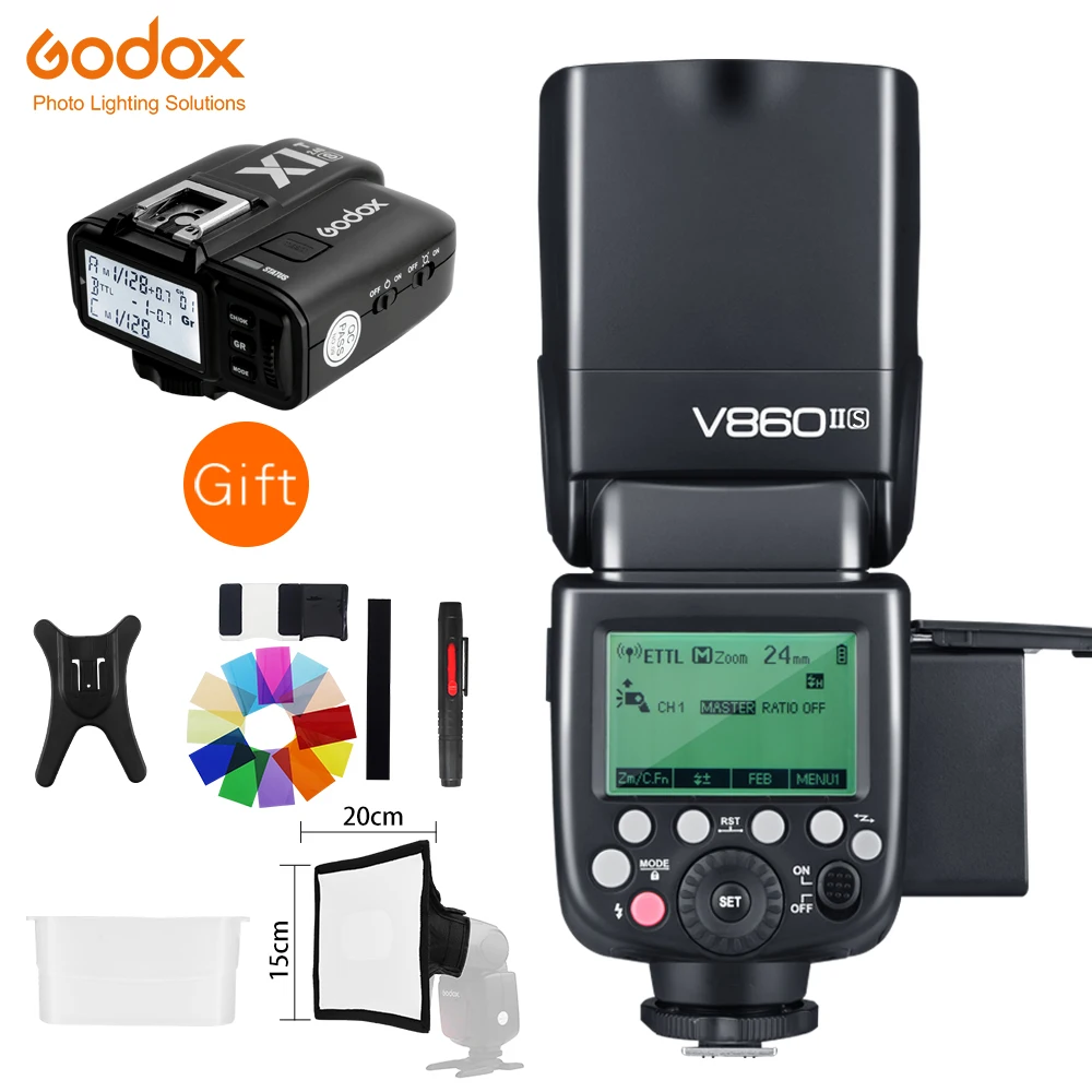 Godox VING V860II-S GN60 HSS 1/8000s TTL литий-ионная батарея Speedlite Flash + X1T-S Trigger для Sony A7R/A7RII/A58/A6000 Mi