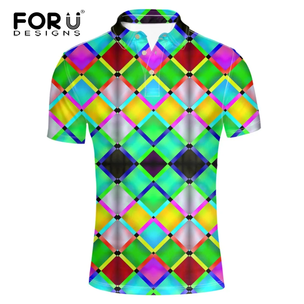 

FORUDESIGNS High Quality Bright-colored Clothes Polo Shirt for Men Fashion spandex Quick Dry Short Sleeve Male Casual Polo Shirt