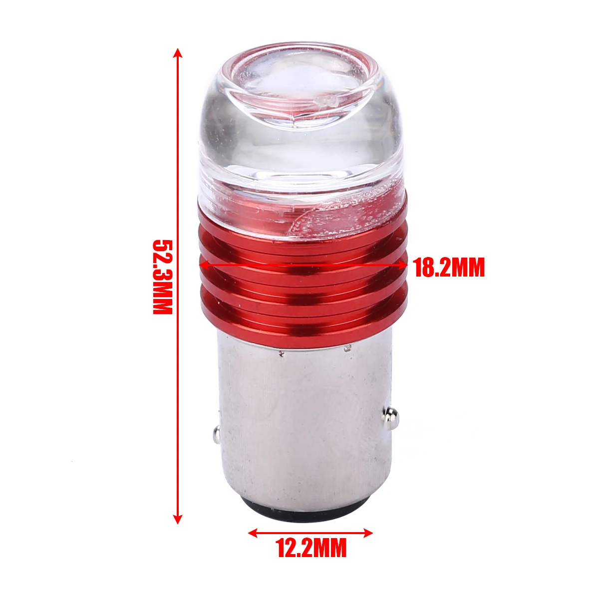 2Pcs 1157 2357 LED Car Tail Brake Light Lamp 6W 12V Strobe Flashing Red Projector Bulb For Car Trucks