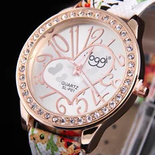6 Цветов Женские часы горный хрусталь кварцевые часы reloj mujer Марка Роскошные Кристалл смотреть Женщины Моды Платье Кварцевые Наручные Часы
