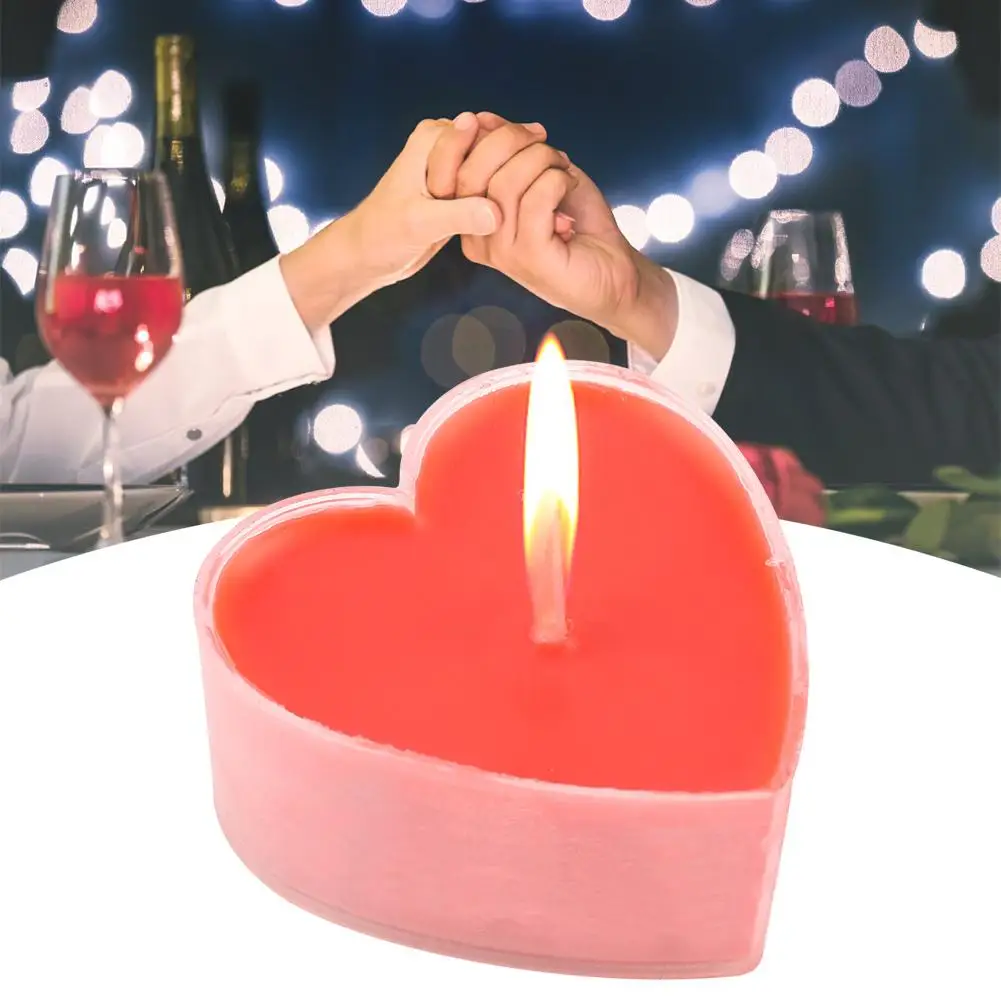 9 шт. свечи в форме сердца красные свечи Романтическая любовь Свадьба Ужин сладкий чай свечи рождественское Рождественское украшение для дома горячая распродажа