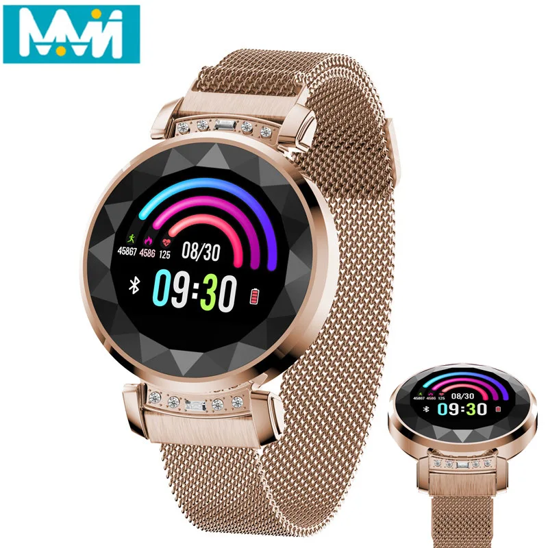 

2019 BM88 Women Smart Bracelet Heart Rate monitoring Sport smart Watch IP68 Waterproof Swimming Reloj inteligente pk h1 h2