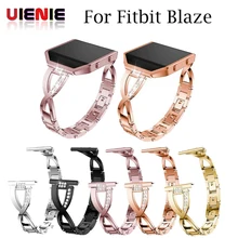 Для Fitbit Blaze полос с оправа из нержавеющей стали часы сменные ремешки аксессуар ремешки для часов Fitbit Blaze Смарт часы