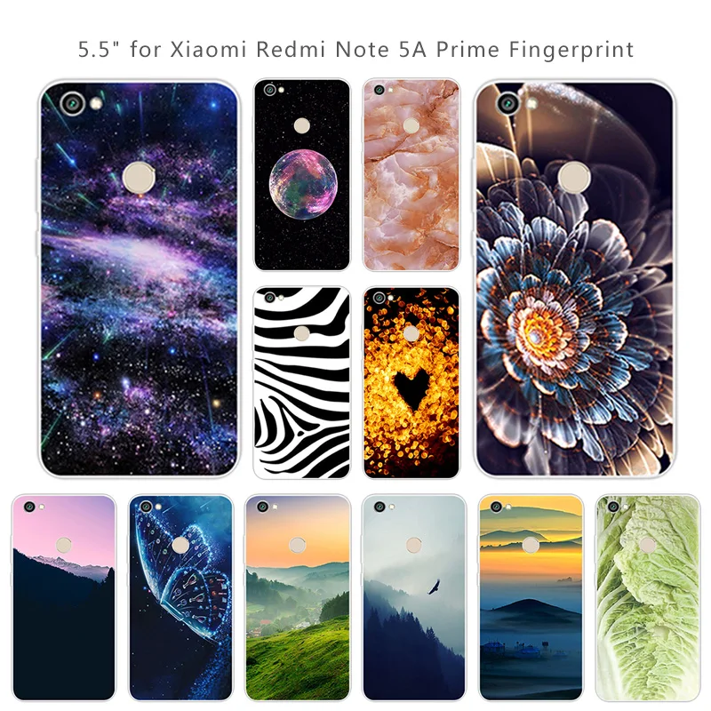 For Xiaomi Redmi Note 5A Prime Silicone TPU Phone Cases 5.5 inch Fundas for Note5A Pro Soft Ultra Thin Scenic Eagle Covers |