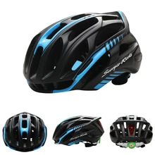 Велосипедные шлемы, черный матовый мужской женский велосипедный шлем, задний светильник для шоссейного велосипеда, горные литые цельные велосипедные шлемы