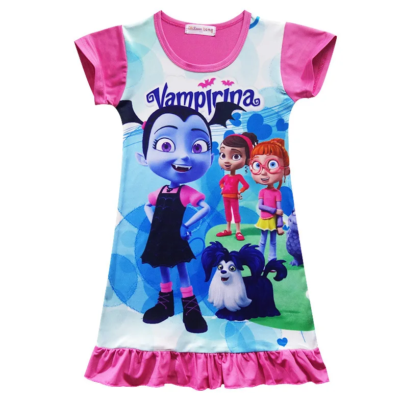 PaMaBa Kid Comic Con Vampirina; карнавальный костюм; вечерние платья для девочек на Хэллоуин; летнее платье с крыльями; нарядная Карнавальная одежда принцессы