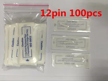 

Wholesale 100pcs 12-Pin 0.25MM Permanent Makeup Manual Needle Blade,Embroidery eyebrow blade