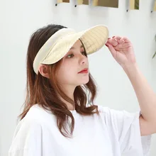 Мужская и женская летняя Складная бейсбольная кепка регулируемая Панамы с широкими полями с пустым верхом NGD88