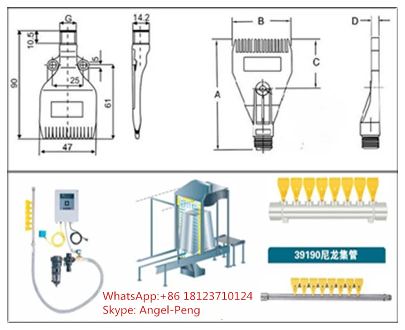 Air nozzle,water cleaning windjet air knife nozzle,ABS windjet air knife blowing off spray nozzle,windjet nozzle