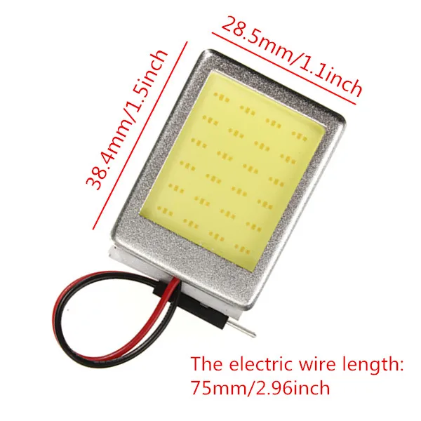 Cheap! 8W T10 Dome Festoon Car Vehicle Interior License Plate COB LED Light Pure White reading light Lamps White illumination (8)