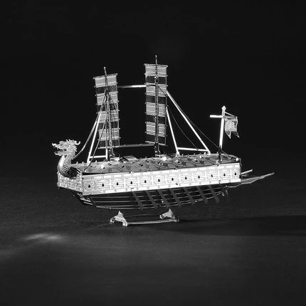 Piececool Корея Geobukseon военный корабль DIY 3D Металл нано головоломка собрать модели наборы лазерная резка головоломки моделирование дракон Лодка игрушки Gif