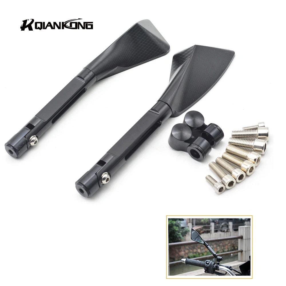 

Motorcycle Handlebar Rear View Side Mirror Rearview Universal for KTM Benelli Black Honda Kawasaki Yamaha Suzuki MT 10 MT-10 CRB