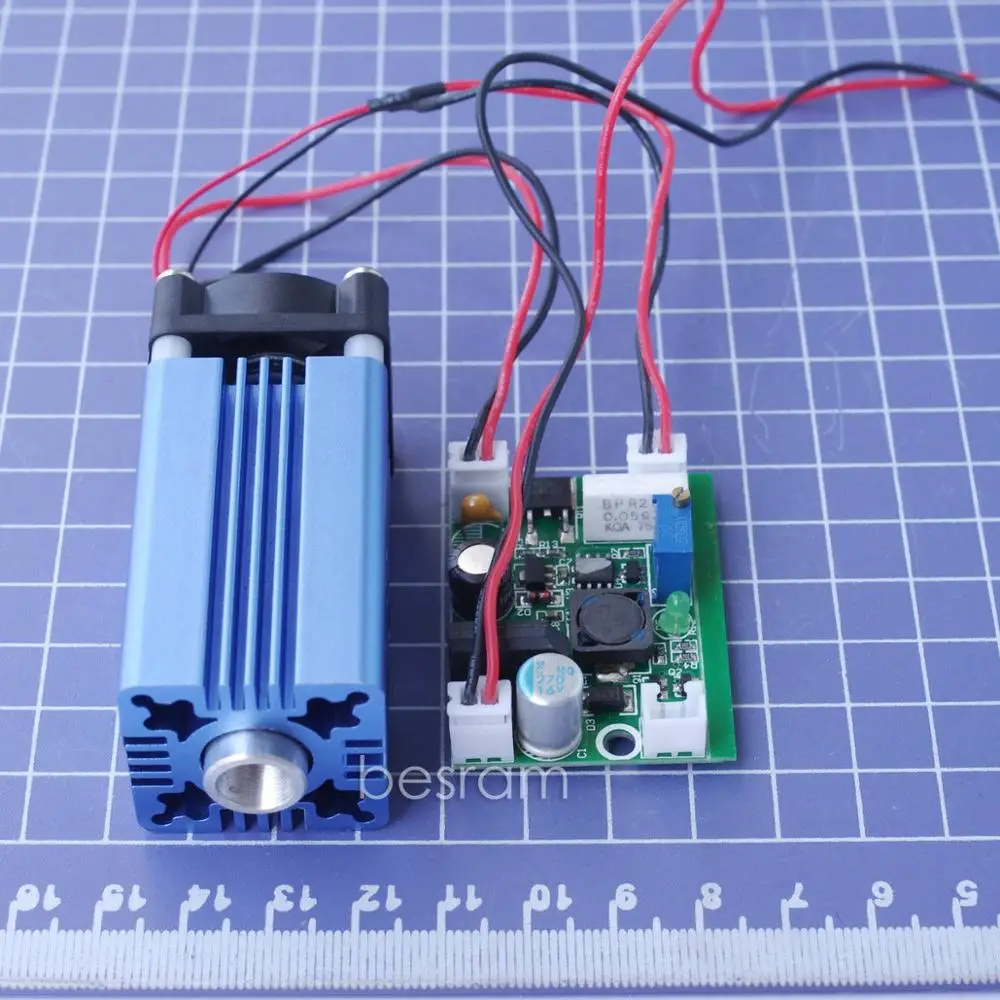 

0.8W 800mw 445nm 450nm Laser Diode Module/TTL/Blue Stage Lighting 12V Heatsink