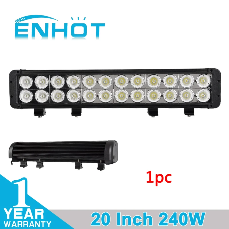 ENHOT 20 ''240 W CREE Чип светодиодный рабочий светильник Бар Offroad точечного комбинированного луча дальнего света светильник бар головной светильник для джип 4x4 AWD грузовик