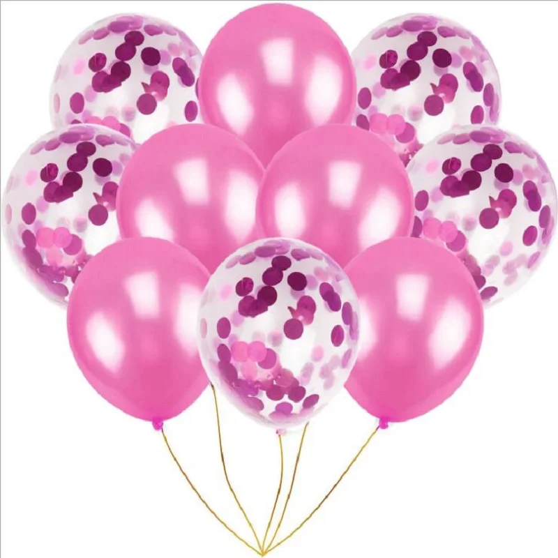 10 шт. 12 дюймов латексные шарики в виде бутылок шампанского золотого конфетти шарики розового золота для свадебные шары для украшения дня рождения Воздушные шары букет - Цвет: 4