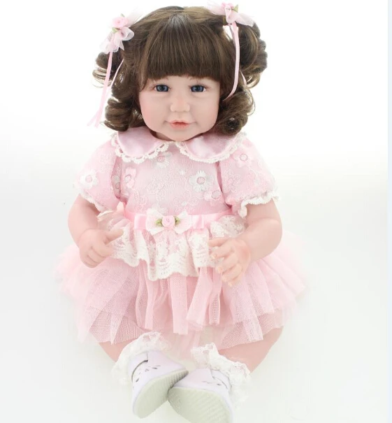 

20 inch 52cm lovely Real girl dolls Vinyl Reborn Baby Doll baby alive boneca Christmas Gift Baby Toys