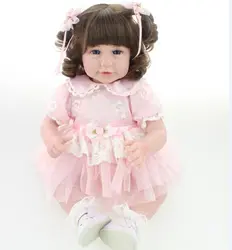 20 дюймов 52 см прекрасная настоящая девочка куклы винил Reborn Baby Doll baby alive boneca Рождественский подарок детские игрушки