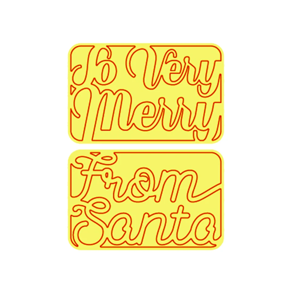 

Eastshape 2PCS Christmas Windows Cutting Dies Metal Dies Scrapbooking Embossing Cut Stencils DIY Decorative Cards Handicrafts