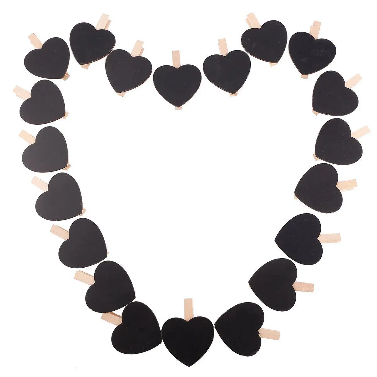 

20 PCS Mini blackboard wooden bulletin board memo label price card