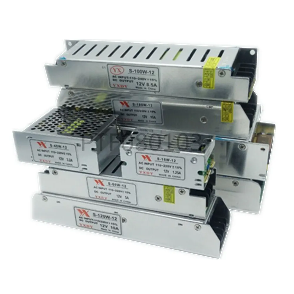 12V Трансформаторы освещения AC220V к DC Светодиодный драйвер для светодиодных лент