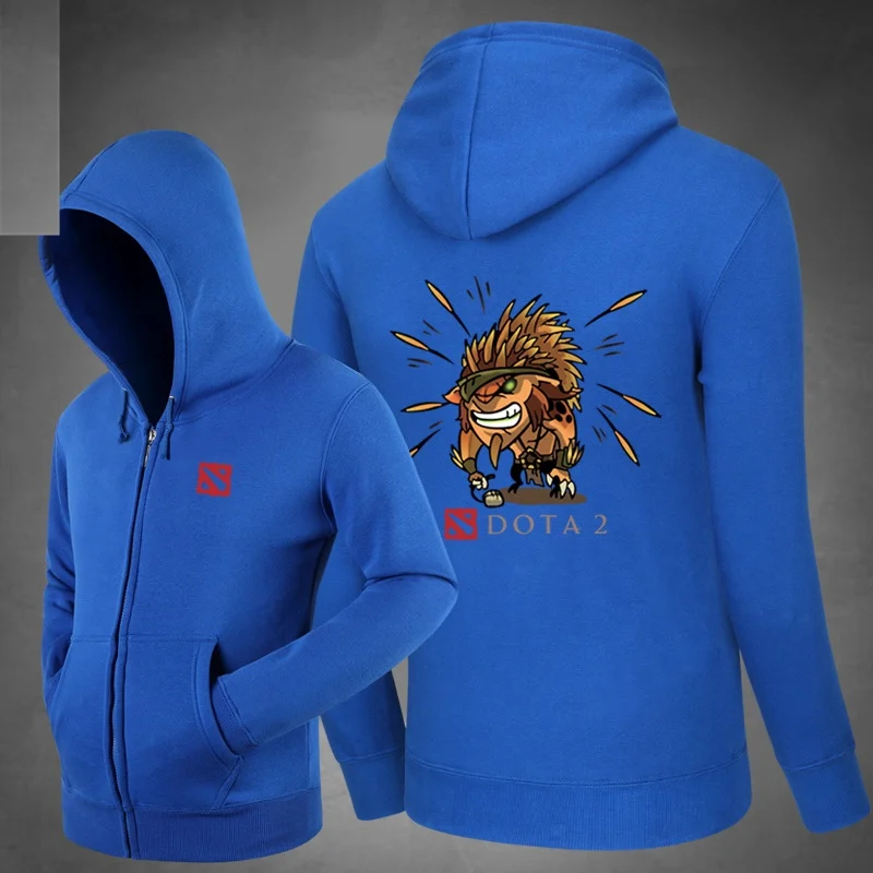 Зима Милый Герой щетина Rigwarl Dota2 хлопок толстовка мужские худи толстовки боковые карманы Верхняя одежда унисекс на молнии пальто