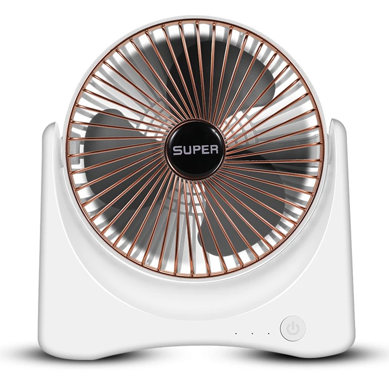 

Portable Travel Battery Operated Fan Rechargeable 3 Speeds Desktop Mini Fan With Powerful Airflow For Camp And Outdoor Events,