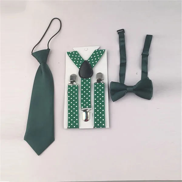 Горячая Распродажа, детские галстуки для девочек и мальчиков, галстук в горошек, подтяжки и бабочка, штаны, одежда, аксессуары, TR0005