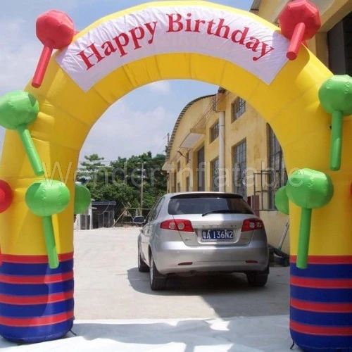 Hot selling customized 3x3m candy inflatable arch for birthday party decorationin Party DIY