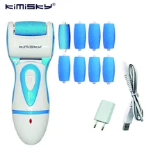 KIMISKY синий перезаряжаемый инструмент для ухода за ногами педикюр персональный уход пилка для ног электрические педикюрные инструменты 9 шт. Роликовые головки