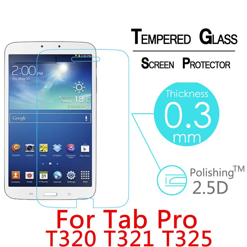 Закаленное стекло для Samsung Galaxy Tab Pro 8 4 T320 T321 T325 Защитная пленка экрана планшета