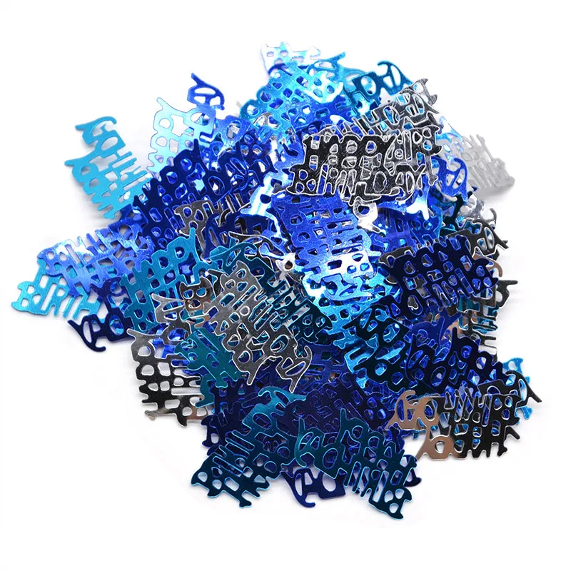 1 упаковка 3 см акриловые с днем рождения конфетти металлические спринклеры буквы-Конфетти День рождения украшение стола россырь материалов