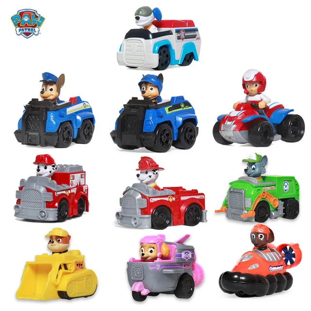 

Ryder Paw Patrol Car Set Action Figure Toys Puppy Patrol Skye Everest Rocky Zuma Chase Marshall Rubble Kids Vehicle Toys Genuine