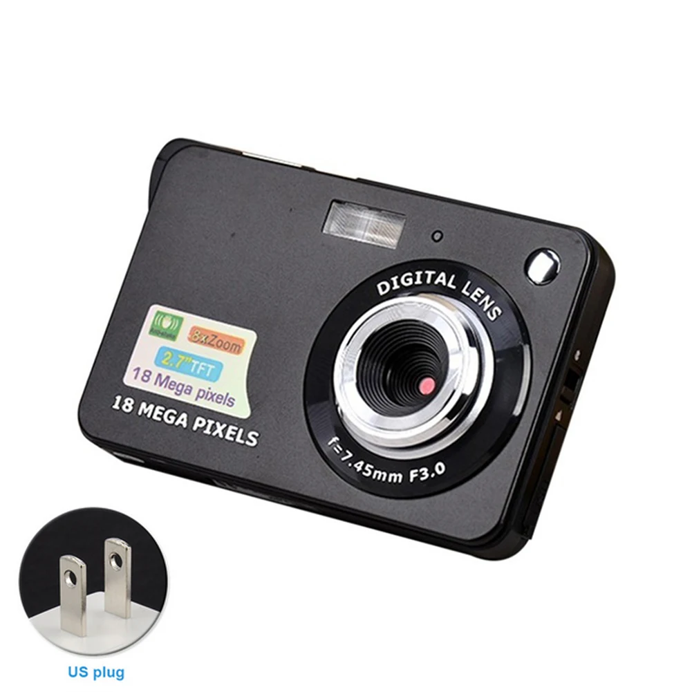 

18 Million Pixels 2.7-inch Durable Recording Lithium Battery Digital Camera Mini Ultra Thin Video Home Shooting High Definition