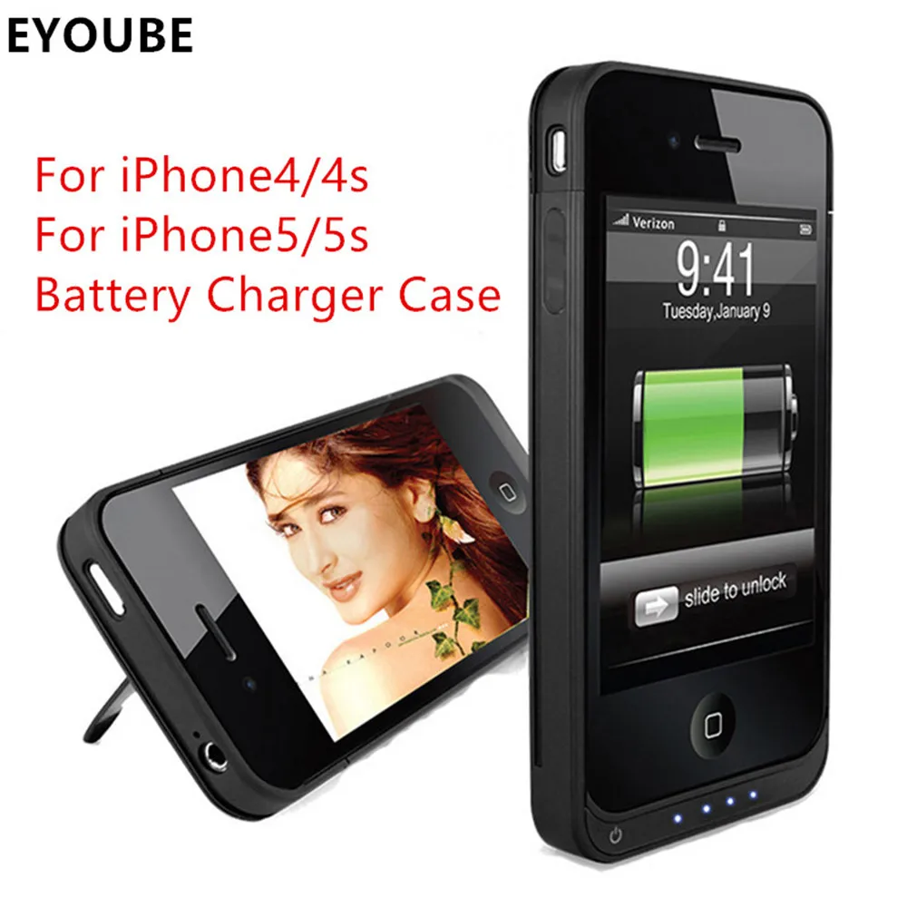imágenes para Eyoube para iPhone4s 4 4000 mAh Recargable Cargador de Batería Externo de la Energía Bank Funda para Apple iPhone4 4S imágenes para Eyoube para iPhone4s 4 4000 mAh Recargable Cargador de Batería Externo de la Energía Bank Funda para Apple iPhone4 4S