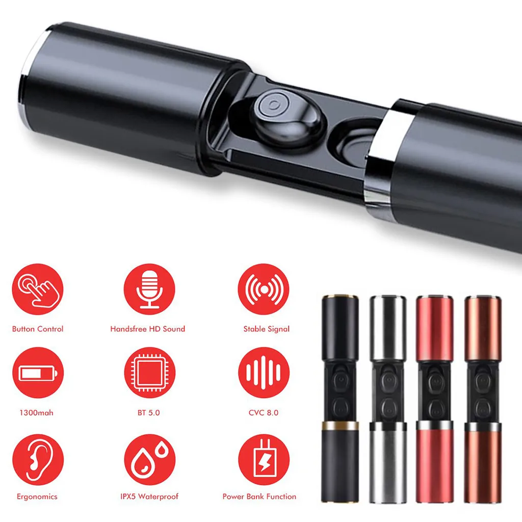 

Mini Twins True Wireless Sports Earbuds Bluetooth In-Ear Stereo In-Ear Balanced sound quality binaural call