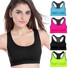 Women Sports Bra Tops Patchwork Bra for Fitness Running Gym Cross Straps Push Up Padded Stretch Bras Yoga bra Seamless gather