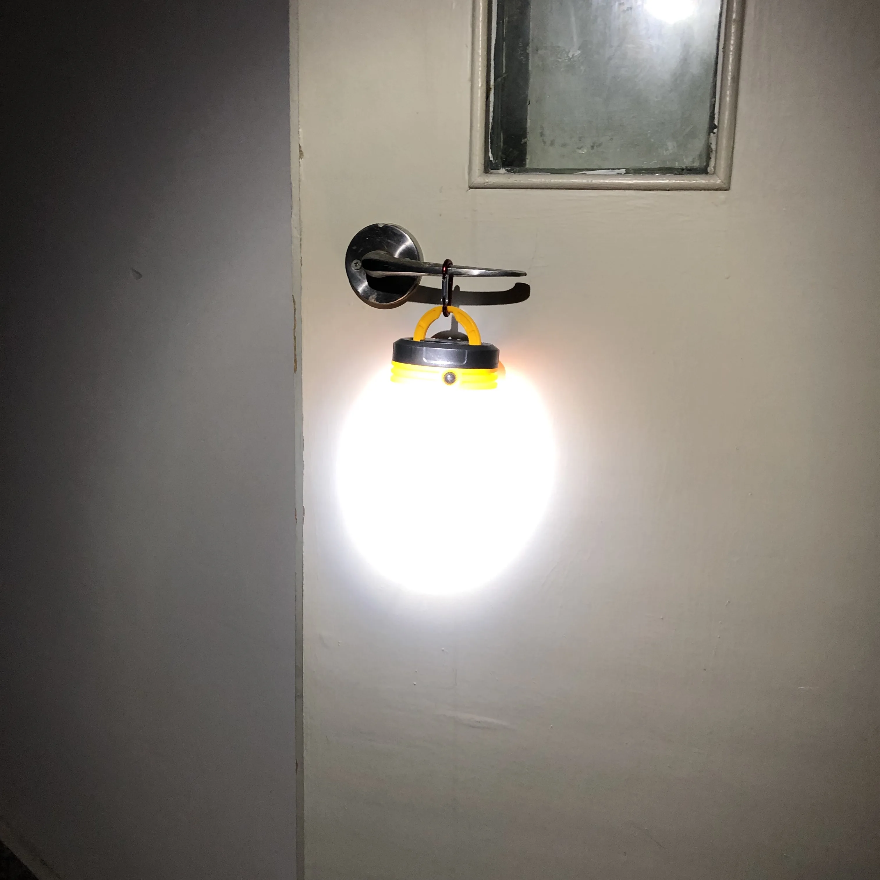 Magnetic LED Portable Camping Lantern Mini Size Aluminium Hook AA Battery 3 Mode Waterproof For Tent Outdoor