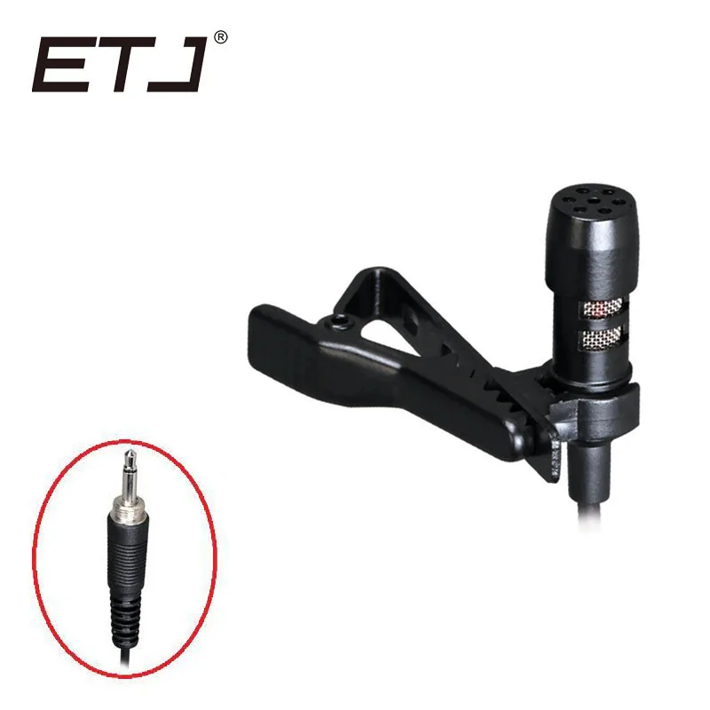 ETJ бренд мини XLR клип-на петличный микрофон проводной конденсаторный всенаправленный нагрудный микрофон с 3,5 мм Jack 3 Pin 4 Pin 510