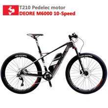 Электрический велосипед SAVA для взрослых, 36 В, Электрический горный велосипед, ebike с SHIMANO Deore, 10 скоростей, 36 В, электрический велосипед