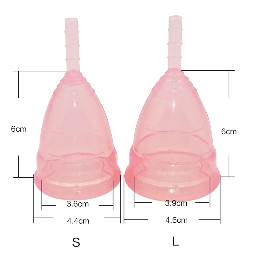 2 шт(S+ L) менструальная чашка Женская гигиена Уход за влагалищем копа менструальная De Silicona медицинская менструальная чашка здоровые продукты ухода