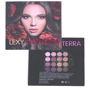 

16Colors Eyeshadow Palette Shimmer Matte Glitter Shimmer Tropical Vacation Eyeshadow Palette Girl Pearl Glitter paleta de sombra